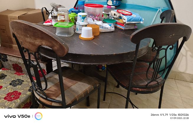 2 sofa set + Dining table